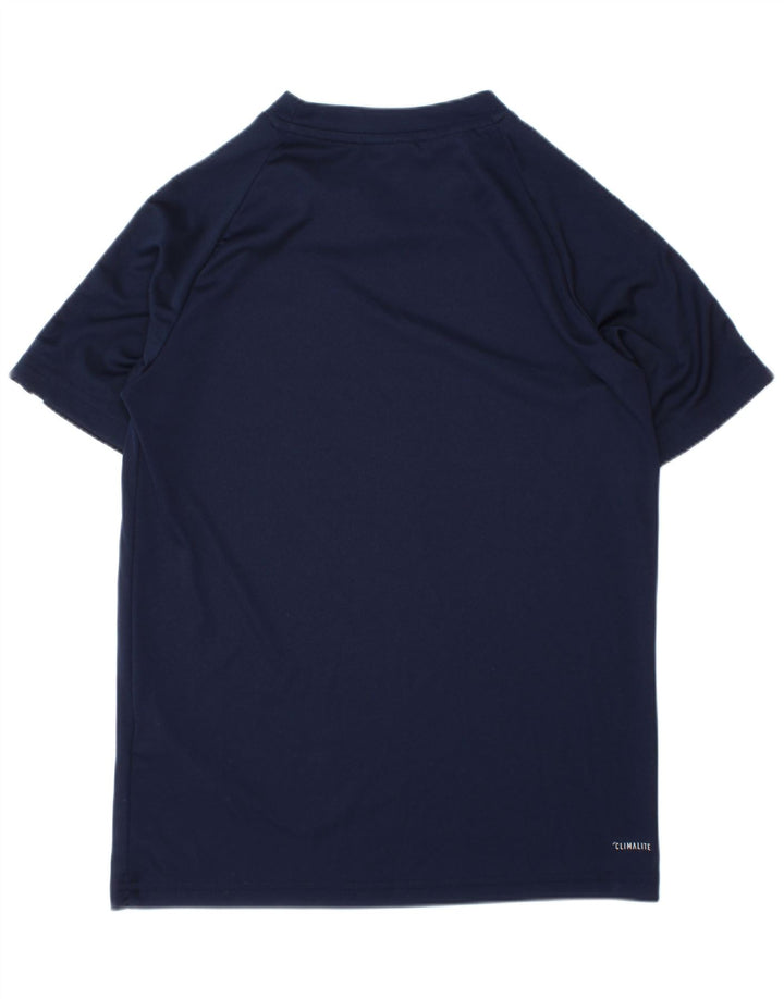Tricou Climalite ADIDAS pentru băieți Top 9-10 ani poliester bleumarin