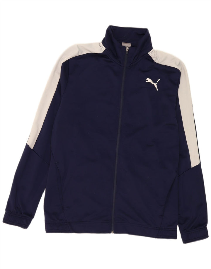 Jachetă de trening pentru bărbați Puma, 2XL, albastru bleumarin, bloc de culoare