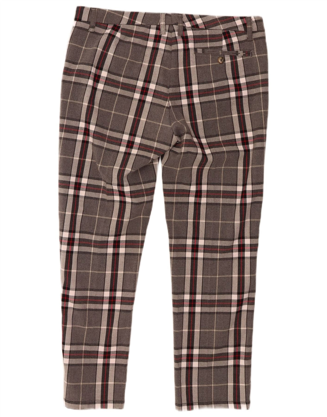 MARLBORO CLASSICS Pantaloni casual drepti pentru femei W34 L27 Gri Check