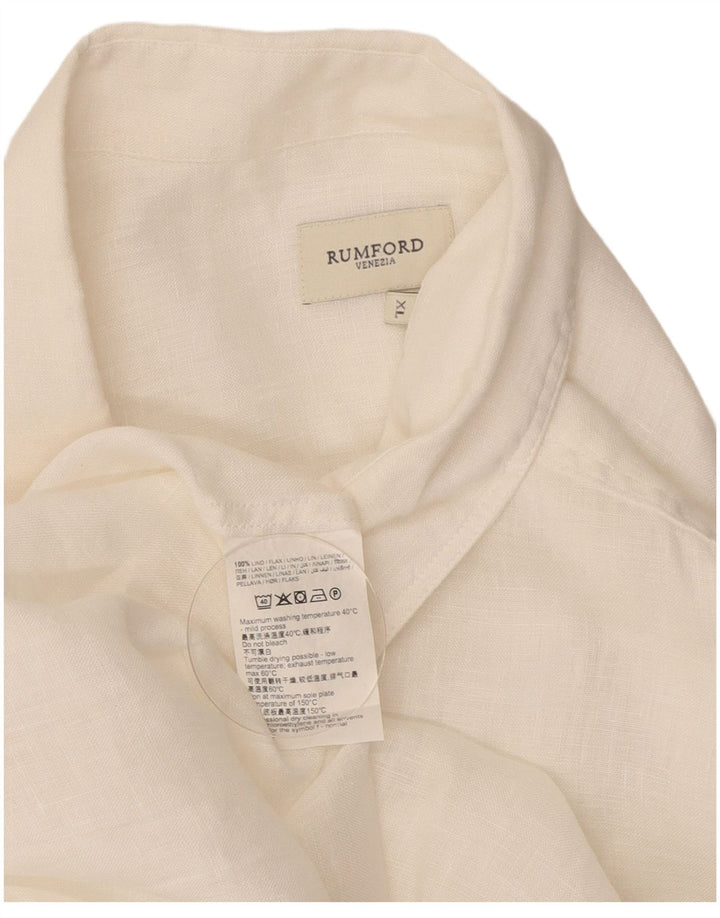 Cămașă Vintage pentru bărbați cu mânecă scurtă XL in alb