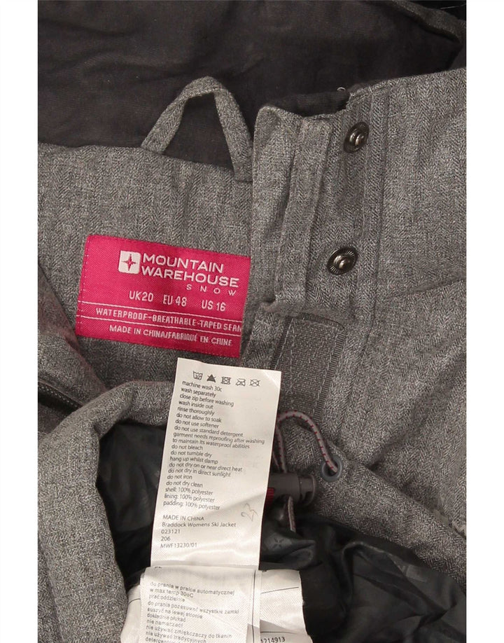 Jachetă Windbreaker cu glugă pentru femei Mountain Warehouse UK 20 2XL gri