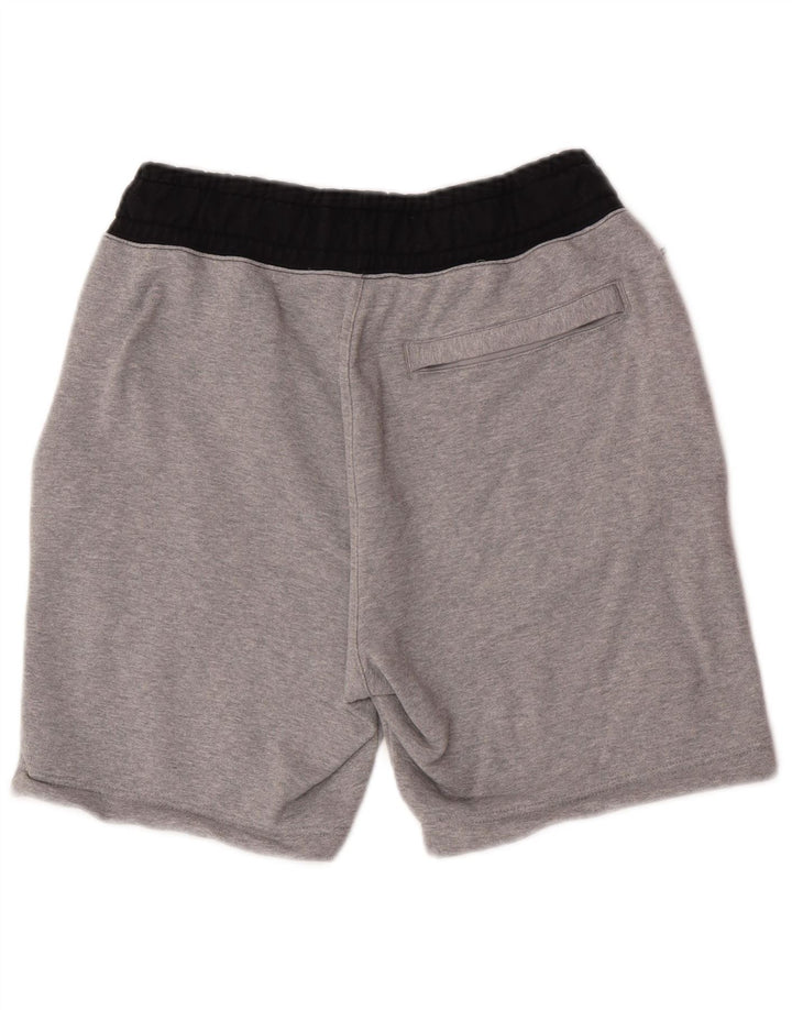Pantaloni scurți sport Nike pentru bărbați, bumbac color bloc, gri mediu