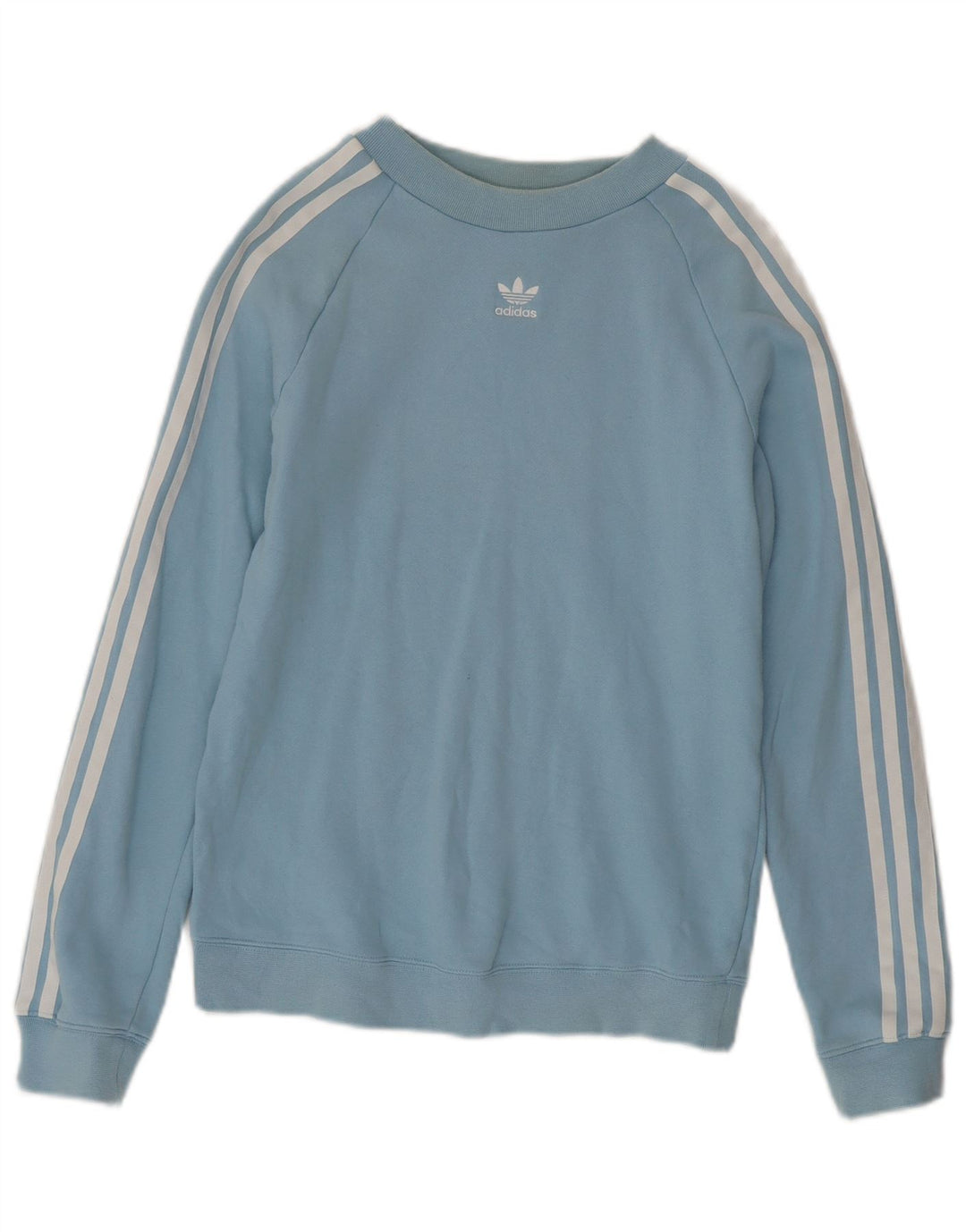 Pulover adidas pentru femei UK 10 mic, albastru, bumbac