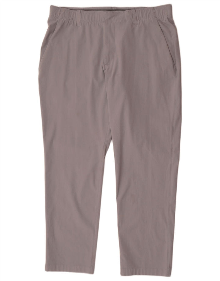 Pantaloni chino drepti pentru bărbați Under Armour W38 L30 poliester gri