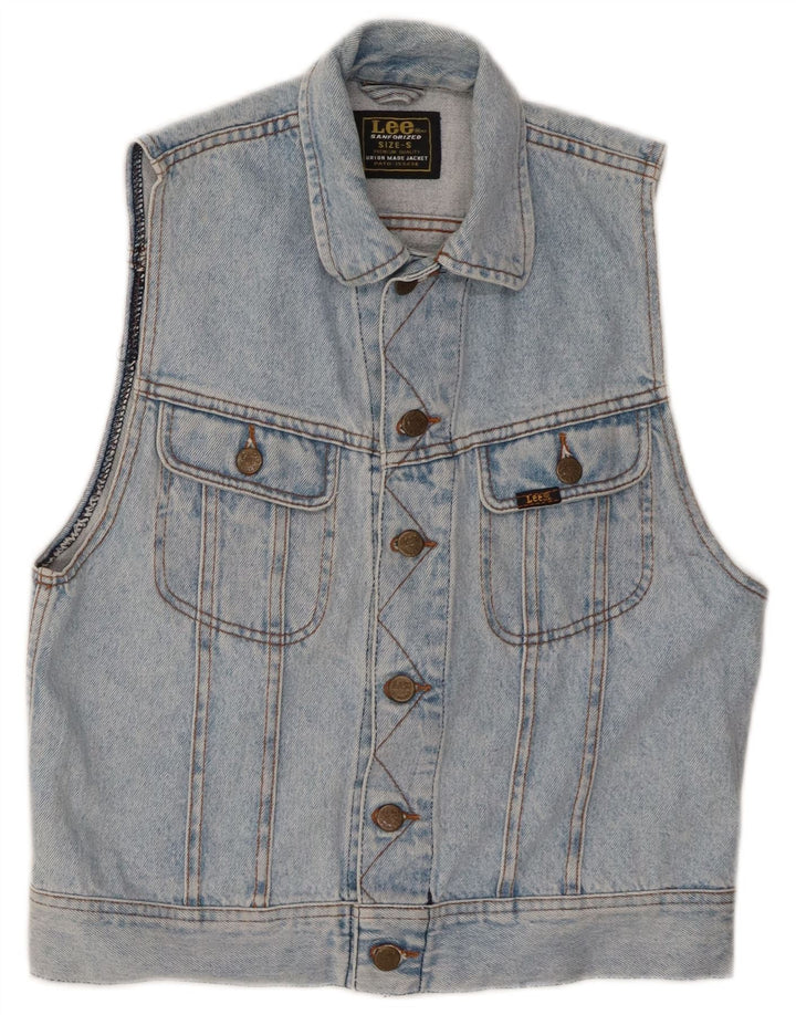 Gilet pentru bărbați Lee din denim UK 36 mic, albastru, bumbac
