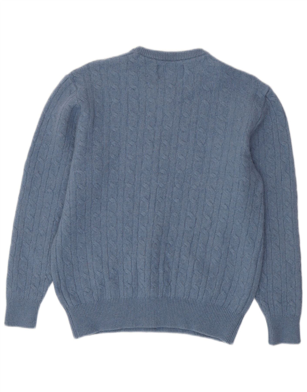 JACK WILLS Pulover cu gât crew pentru femei, lână mică, albastră