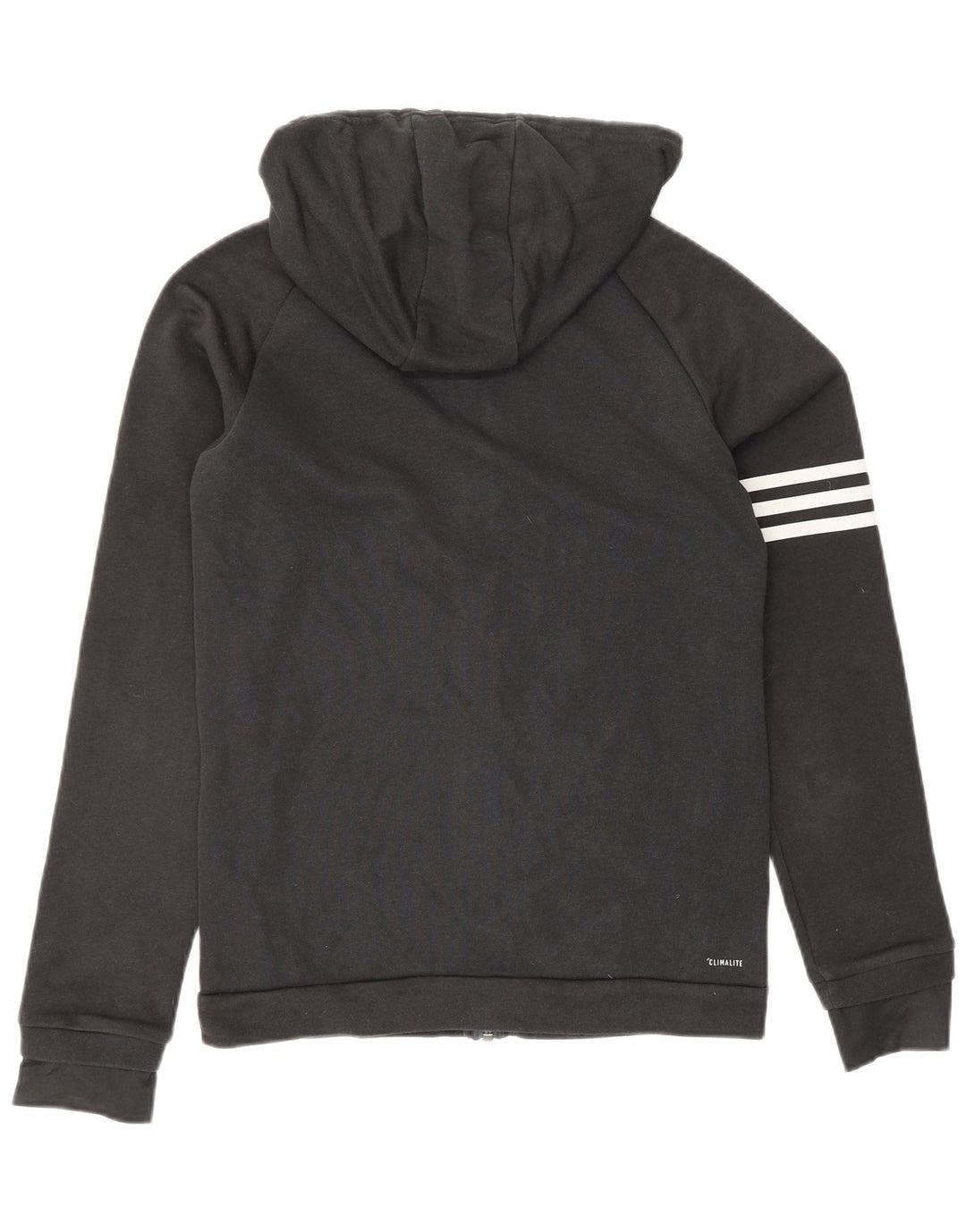 Pulover ADIDAS Climalite Zip pentru bărbați, bumbac mic, negru