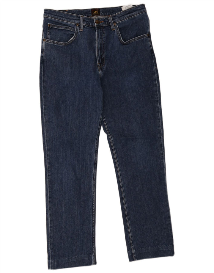 Blugi Lee Brooklyn Straight pentru bărbați W34 L29 Bumbac albastru