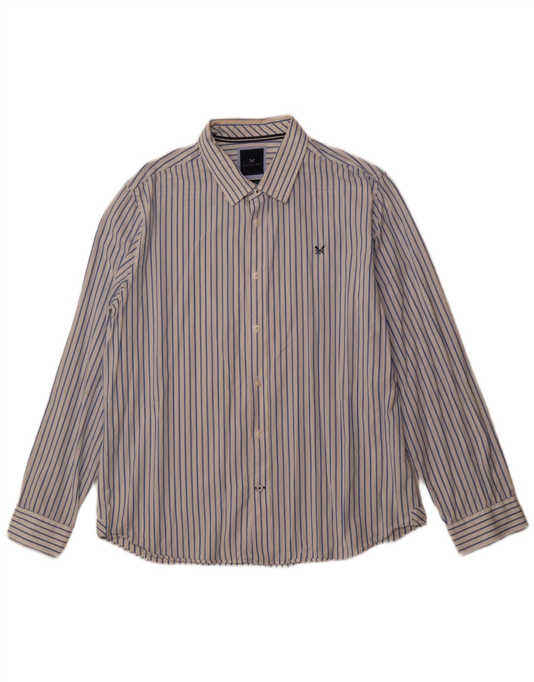 Crew Clothing Cămașă Slim Fit 2XL Bumbac alb cu dungi