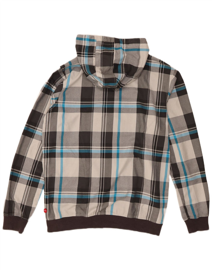 Jachetă bomber cu glugă pentru bărbați O'Neill UK 44 2XL poliester cu carouri gri