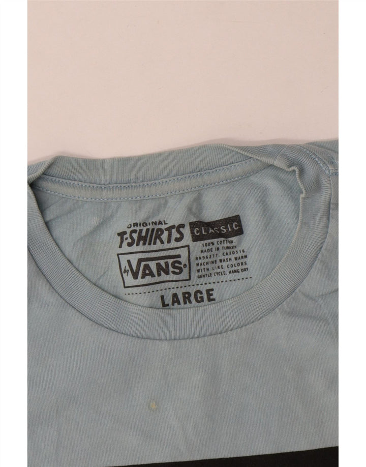 Tricou grafic Vans pentru bărbați Top mare, albastru, bumbac