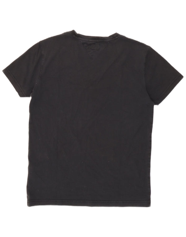Tricou Tommy Hilfiger pentru femei Top UK 10 Small Black Bumbac