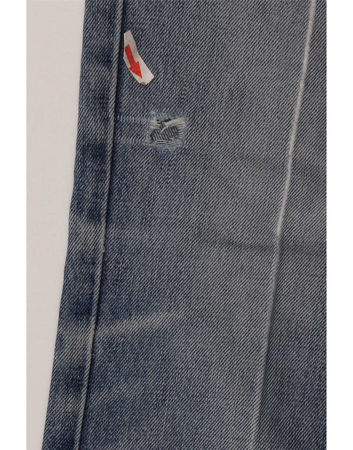 Blugi drepți distressed pentru femei Levi's W28 L32 Bumbac albastru