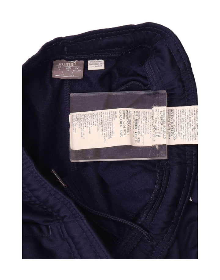 PUMA Boys Tracksuit Trousers 11-12 Years  Navy Blue Polyester Vintage Puma and Second-Hand Puma from Messina Hembry 