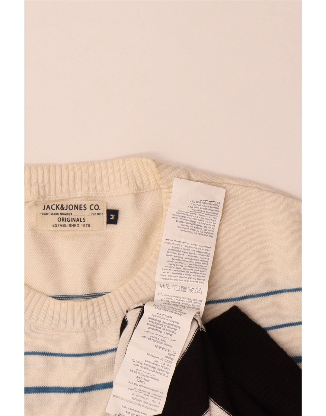 Pulover Jack & Jones pentru bărbați, cu gât crew, bumbac negru mediu