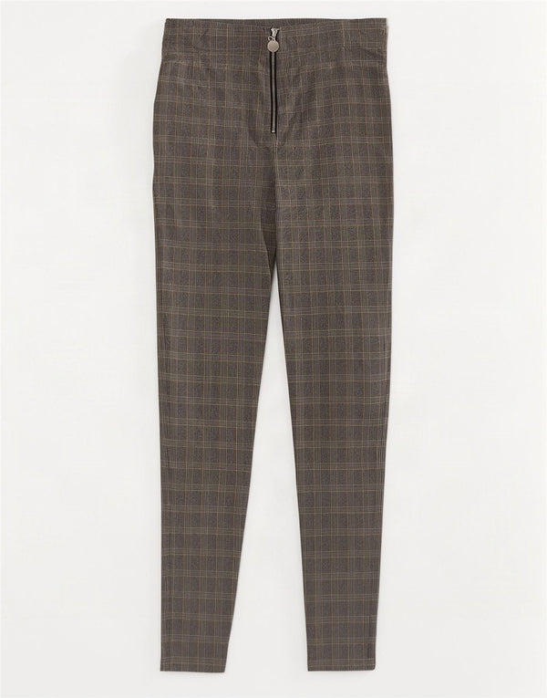 Pantaloni skinny casual pentru femei Zara Mici L26 L26 Gri Viscoză