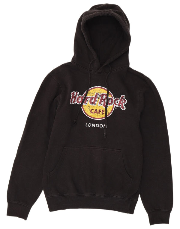 Hard Rock Cafe pentru bărbați London Graphic Hoodie Pulover Medium Black Bumbac