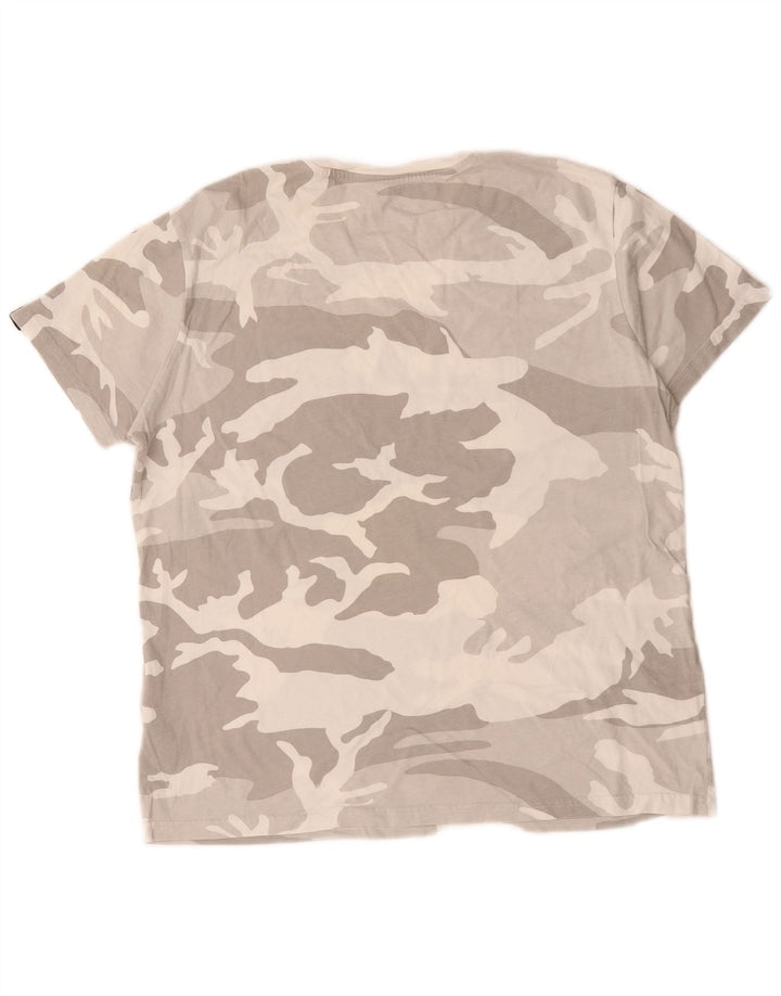 Tricou grafic pentru bărbați Alpha Industries Top, bumbac, camuflaj, gri mediu