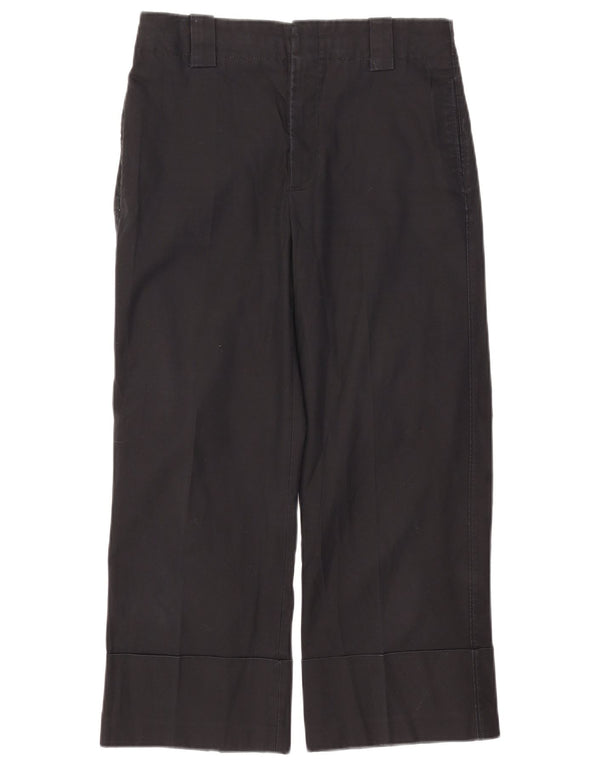 Pantaloni tăiați pentru femei Zara Mediu L28 L24 Bumbac negru