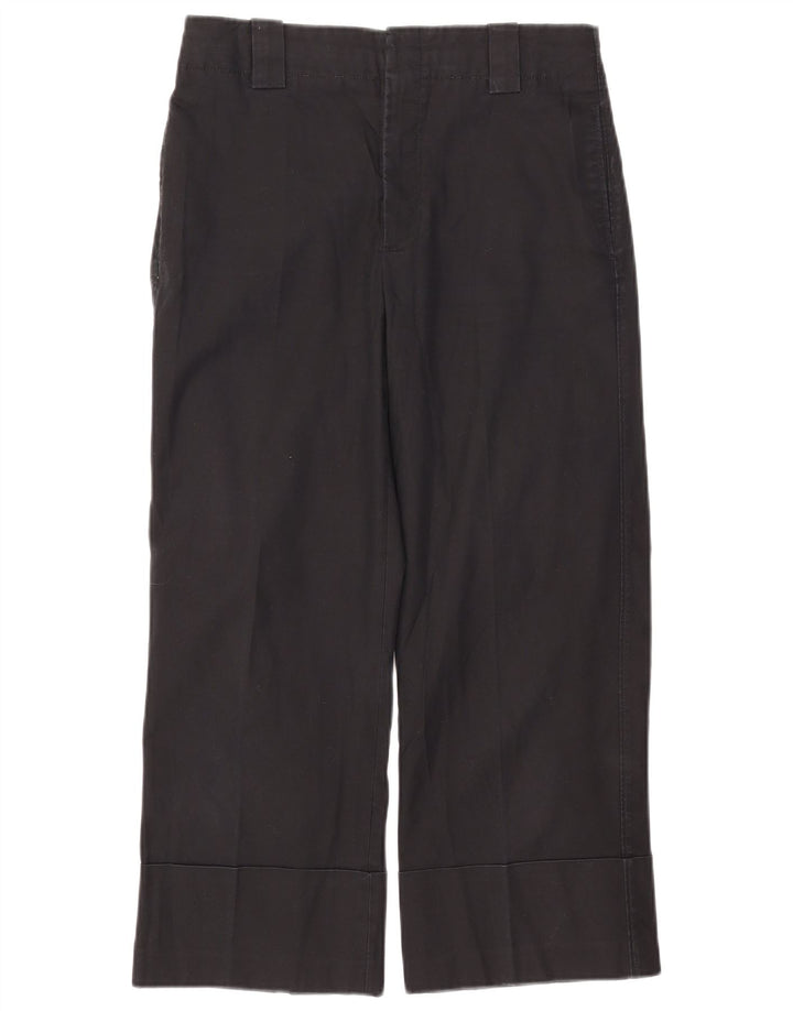 Pantaloni tăiați pentru femei Zara Mediu L28 L24 Bumbac negru