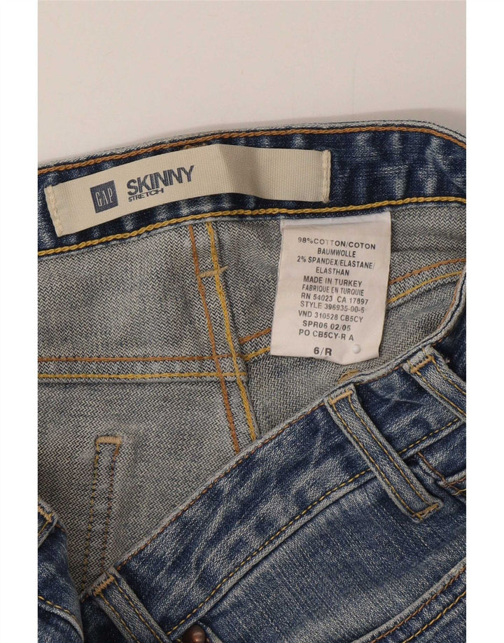 Blugi skinny pentru femei Gap US 6 Medium W30 L33 Bumbac albastru