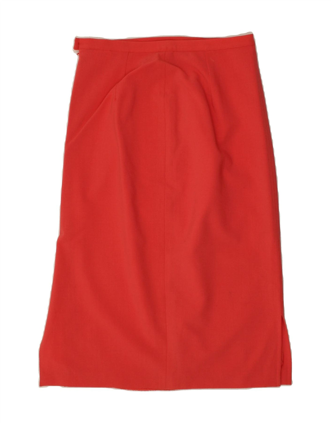 VINTAGE Womens A-Line Skirt UK 14 Large W32  Red Polyester Vintage Vintage and Second-Hand Vintage from Messina Hembry 