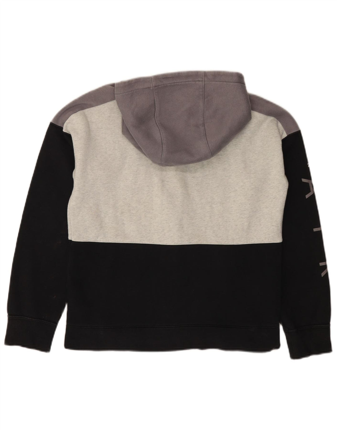 Pulover NIKE Air Graphic pentru băieți, cu fermoar, 13-14 ani, XL, negru, bloc de culoare