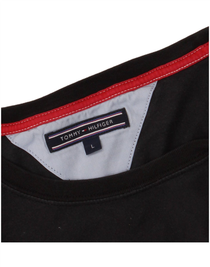 Tricou grafic Tommy Hilfiger pentru bărbați Top mare negru