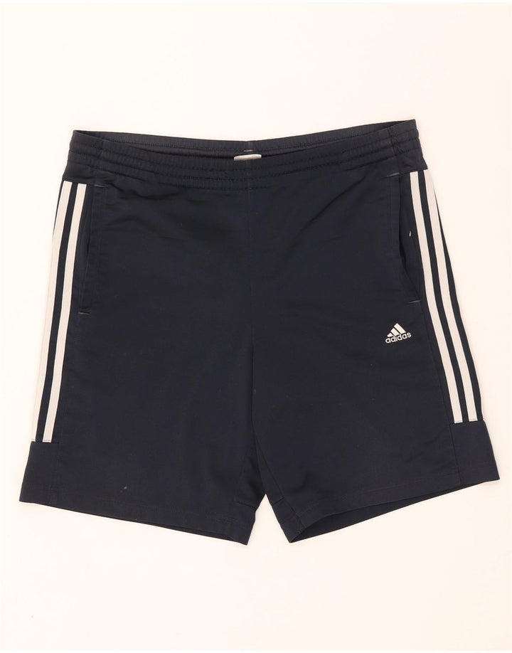 Pantaloni scurți sport Adidas pentru bărbați, poliester mediu bleumarin
