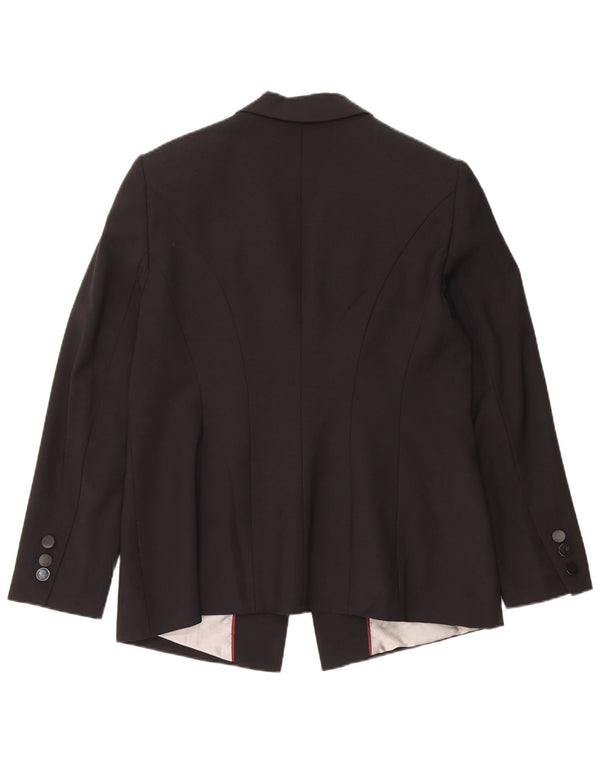 Sacou Marks & Spencer pentru femei, cu 1 nasture, UK 16, lână neagră mare