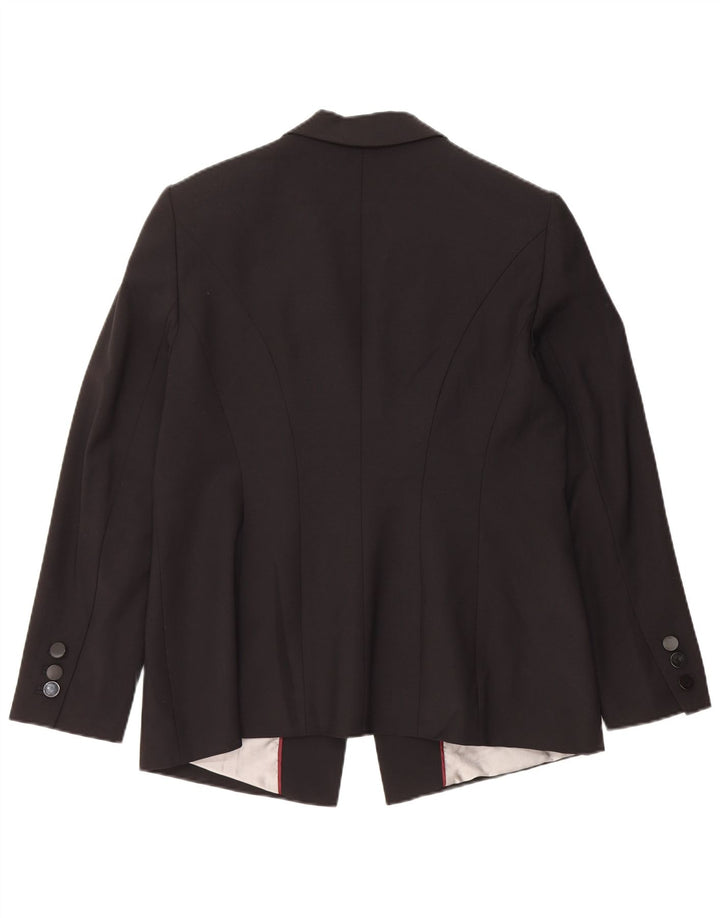 Sacou Marks & Spencer pentru femei, cu 1 nasture, UK 16, lână neagră mare