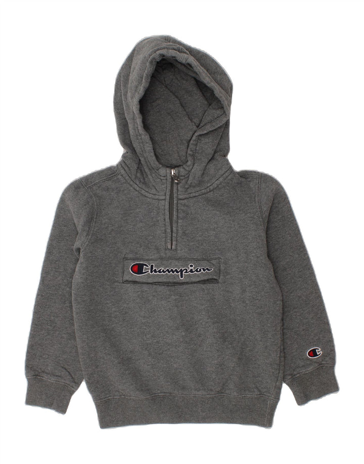 Boys Graphic Zip Neck Hoodie Jumper 5-6 Years Vintage Champion and Second-Hand Champion from Messina Hembry 