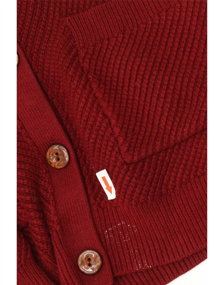 Pulover cardigan cu autograf Marks & Spencer pentru femei UK 12, viscoză roșie medie