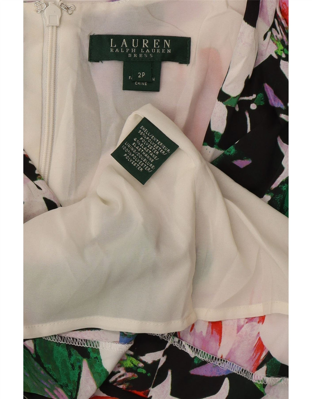 Rochie RALPH LAUREN pentru femei, fără mâneci, US 2 XS, multicoloră, florală