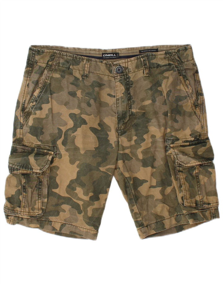 Pantaloni scurți cargo O'NEILL pentru bărbați W31, camuflaj verde mediu