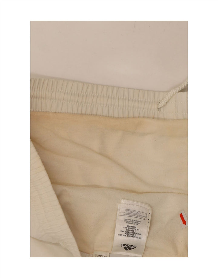 ADIDAS Mens Sport Shorts Large  White Polyester Vintage Adidas and Second-Hand Adidas from Messina Hembry 