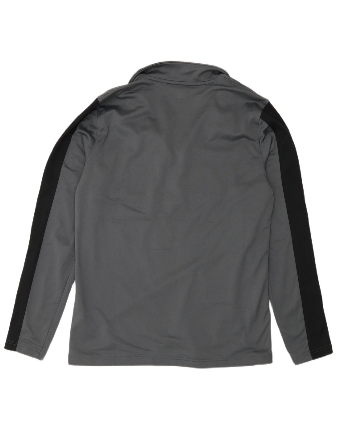 Top de trening Under Armour pentru bărbați, cu fermoar și gât, colorat mare, gri