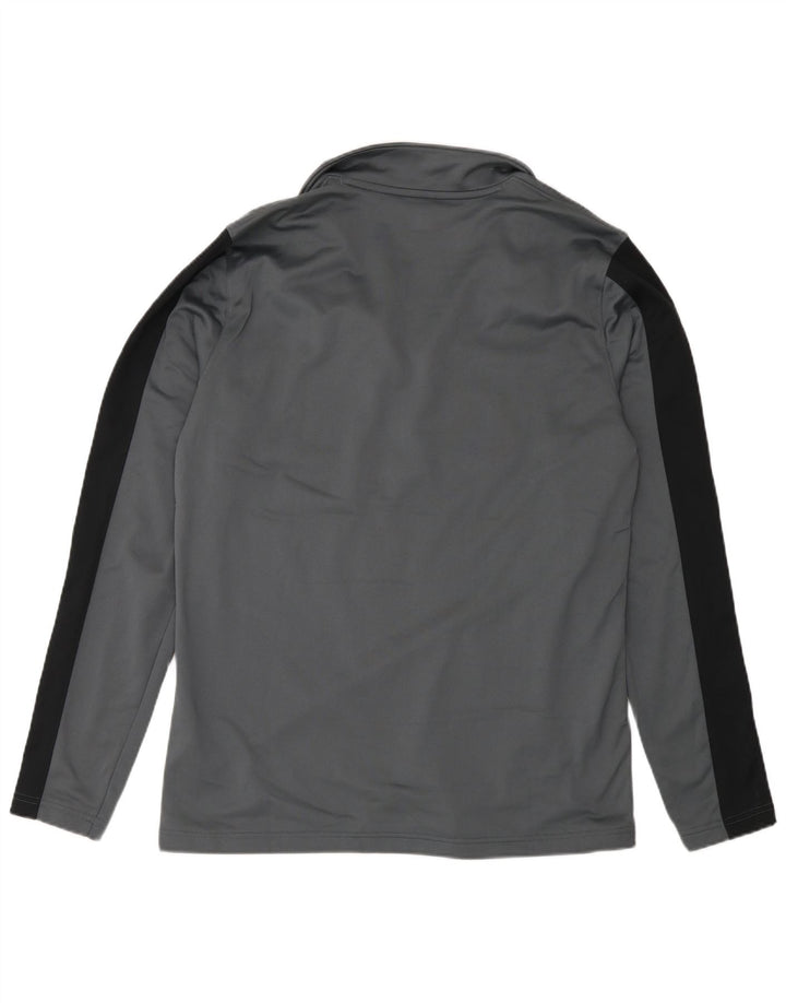 Top de trening Under Armour pentru bărbați, cu fermoar și gât, colorat mare, gri