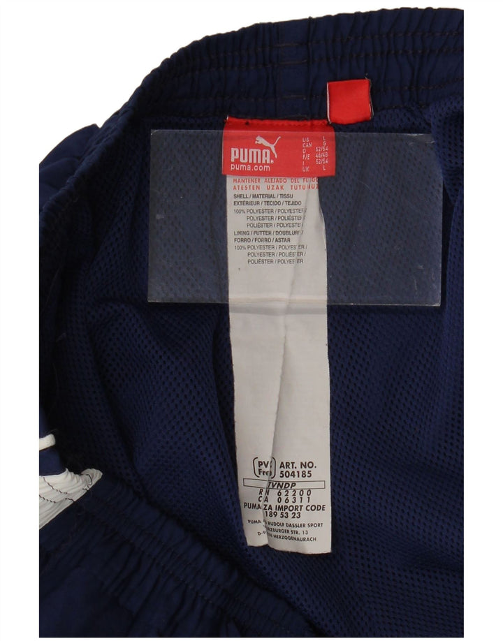 Bermude sport PUMA pentru bărbați, mari, albastru, poliester color bloc