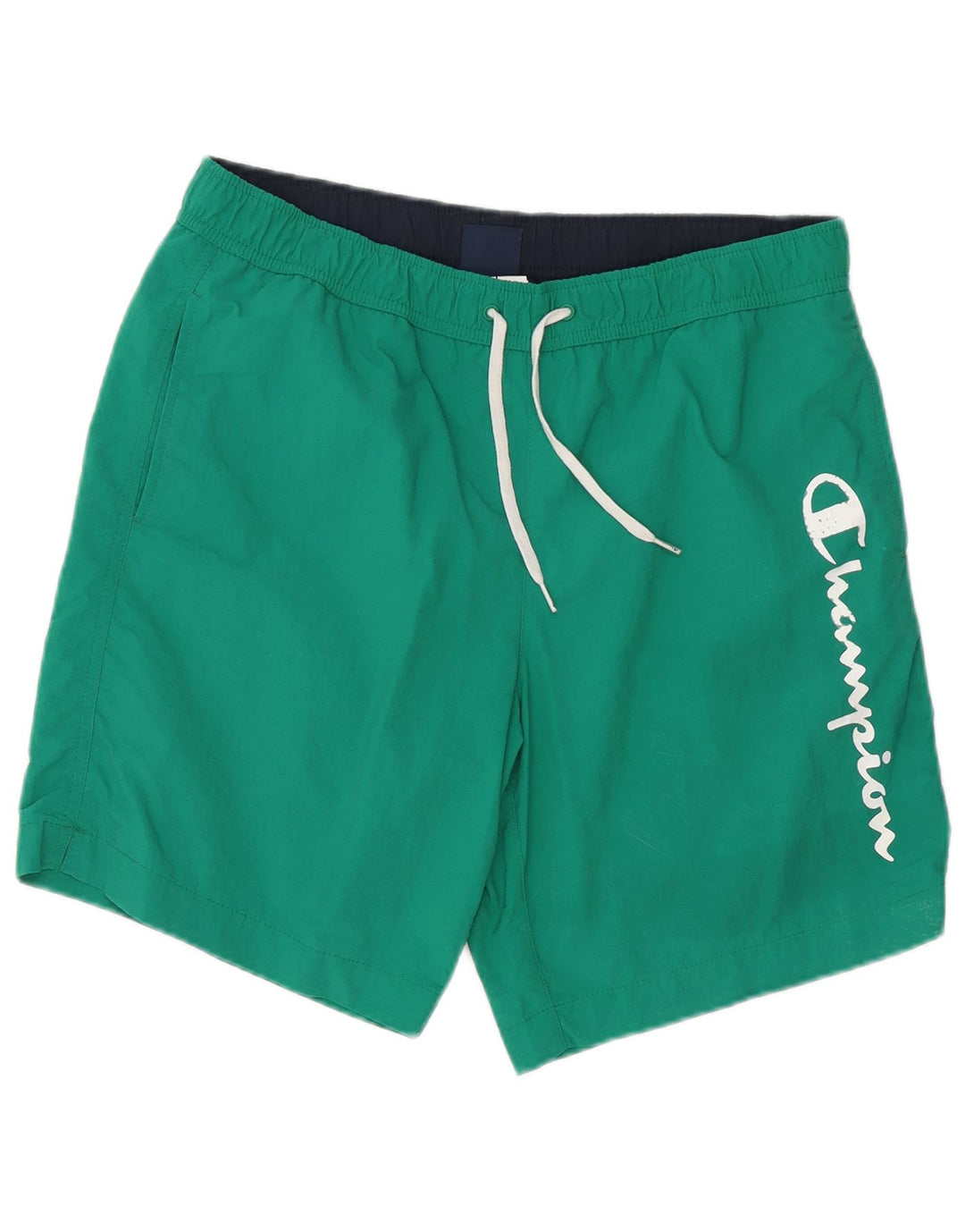 Pantaloni scurți de înot grafic pentru bărbați Champion din poliester verde mare