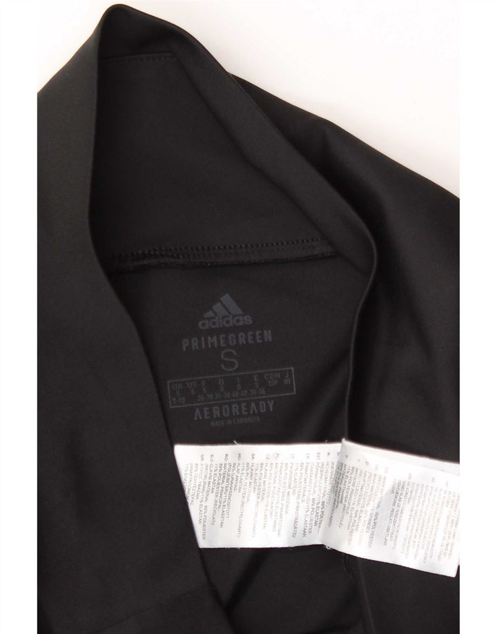Leggings Adidas Aeroready Capri pentru femei UK 8/10 Poliester negru mic