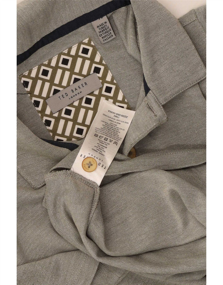 Tricou polo pentru bărbați Ted Baker, gri modal