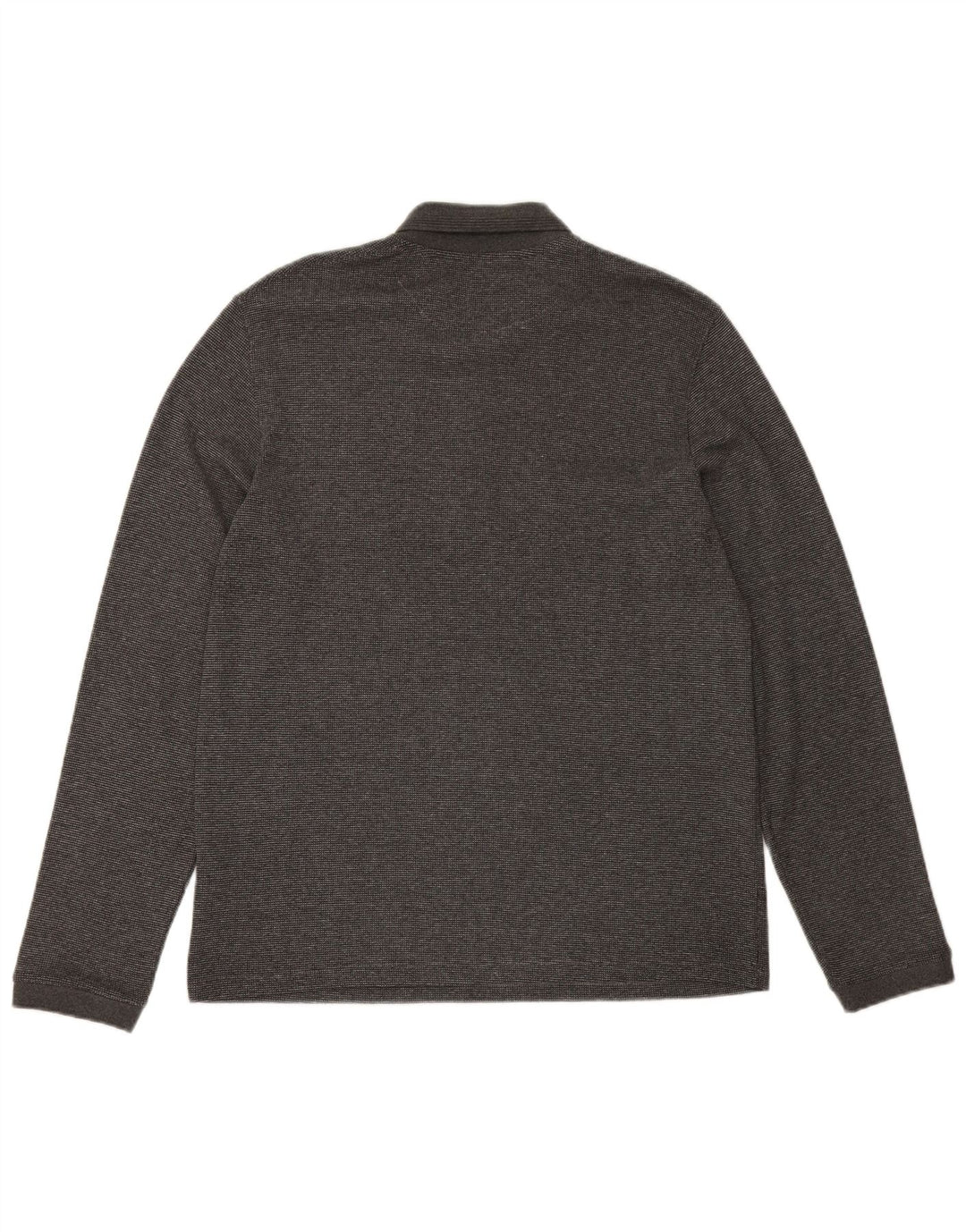 TED BAKER Tricou polo London cu mânecă lungă pentru bărbați, mărimea 5 XL, bumbac gri