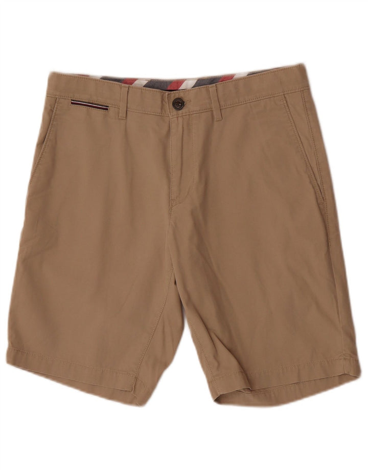 Pantaloni scurți chino Tommy Hilfiger pentru bărbați W30, bumbac mediu bej