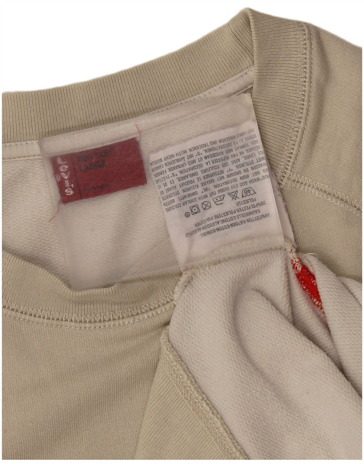 Levi's Pulover cu grafic pentru femei UK 16 Mare bumbac gri