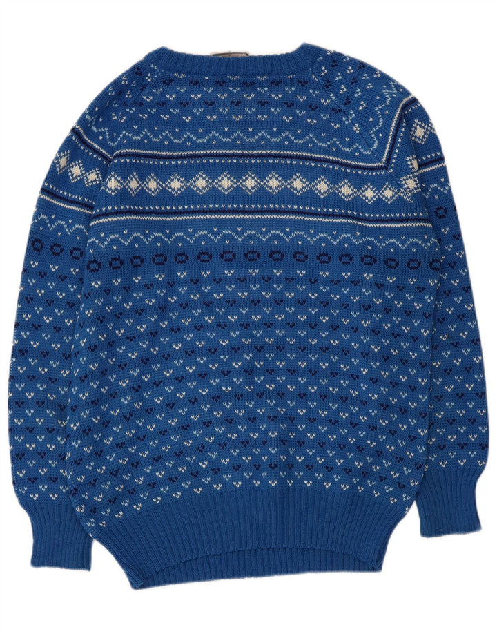 Pulover Levi's Crew Deck Jumper pentru bărbați Mic albastru geometric acrilic