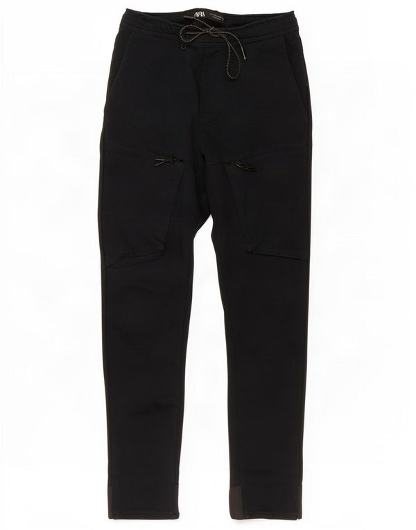Pantaloni de trening cargo pentru bărbați Zara Pantaloni de jogging mici, bleumarin, color block