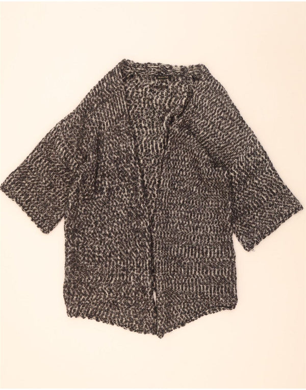 Pulover cardigan supradimensionat pentru femei Massimo Dutti cu mâneci 3/4 UK 10 mic gri
