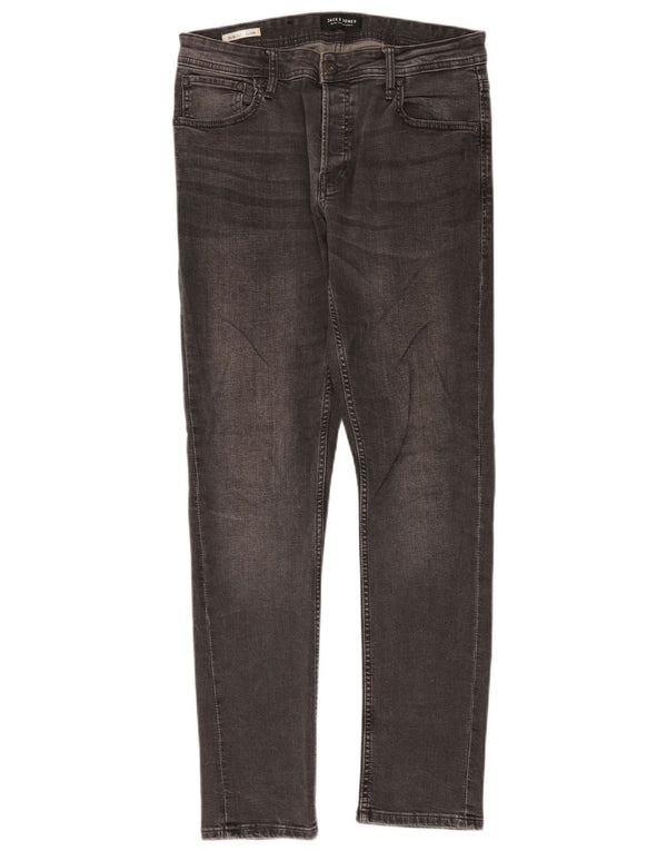 Blugi Jack & Jones GLENN Slim pentru bărbați W32 L32 bumbac gri