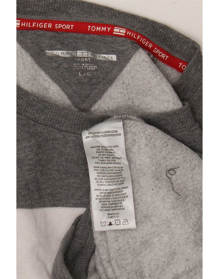 Pulover pentru damă Tommy Hilfiger Pulover UK 16 mare, gri, bloc de culoare